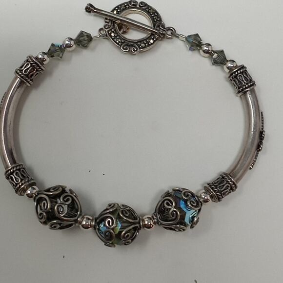 Kellie Wichser Jewelry - Kellie Wichser Women's Silver 3 Bead Bracelet